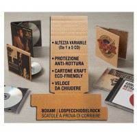 BOXAM Scatola di cartone Kraft per (1/5) CD con custodia Jewel Case BOXAM Scatola di cartone Kraft per (1/5) CD con custodia Jewel Case
