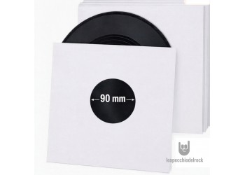 MUSIC MAT - Inner per vinile 45 giri FODERATE BIANCHE Antimuffa - Carta 90g/m² - 50.pz 