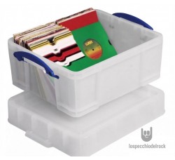 REALLY USEFUL - BOX 18 Litri XL - 480x390x230 mm BIANCO Impilabile - per 200 dischi 45 giri REALLY USEFUL - BOX 18 Litri XL - 480x390x230 mm BIANCO Impilabile - per 200 dischi 45 giri