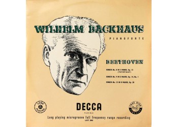 Wilhelm Backhaus - Beethoven / Vinile, LP / Uscita: 1954