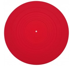 Tappetino MUSIC MAT Slipmats per giradischi in neoprene colore rosso 3 mm 1pz