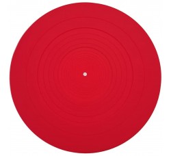 MUSIC MAT Tappetino per giradischi in Gomma Silicone colore ROSSO 3 mm 