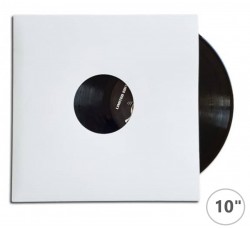 Copertine "MUSIC MAT" per dischi 10" pollici / colore Bianco / Pezzi 10 / 60136