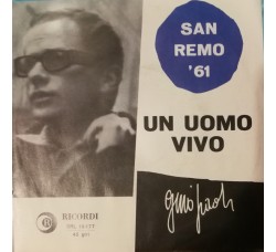 Gino Paoli ‎– Un Uomo Vivo  - Vinile 45 RPM  Uscita: 1998