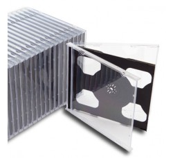 Custodie JEWEL CASE per 2 CD, Tray NERO da 10,4mm, NO Macchinabili Cod.BOX23E