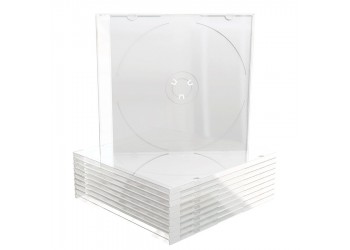 Custodie SLIM 5.2mm TRASPARENTE per 1 CD - Tray Satinato / C.60270