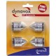 DYNAVOX Picchi Antivibrazione cromati silver, regolabile in altezza , sostengono fino a 60 chili 