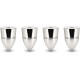 DYNAVOX - Piedini Punte Cromo (Silver) in Ottone a Basso Rumore di Alta Qualità 