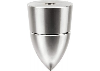 DYNAVOX - Piedini Punte Cromo (Silver) in Ottone a Basso Rumore di Alta Qualità 
