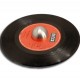 MUSIC MAT - Adattaore per giradischi per dischi 45 giri, formato cupola, in acciaio (silver) 