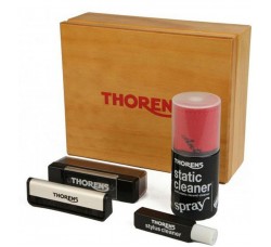 Cofanetto di legno "THORENS" Deluxe scatola con Spazzole, Panno, Detergenti,  - 60303