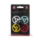 SHENG YA 207809 - Adattatori per giradischi 5 colori / conf 5.pezzi 
