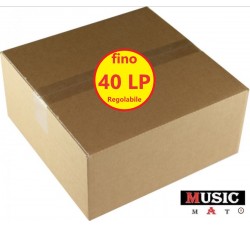Scatole americane ad altezza regolabile per spedire fino a 40  LP/12" dischi in vinile