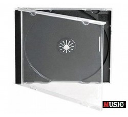 Custodia Jewel Case macchinabile 10,4mm per 1 CD Tray nero 