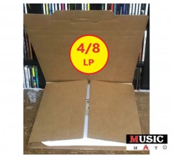 Scatola di cartone con piastra rinforzo per spedire 4/8 LP dischi in vinile