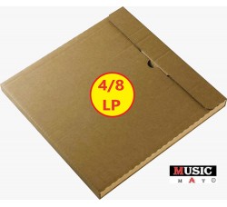 Scatola per spedire dischi in vinile / contiene 4/8 LP formato busta / cartone KRAFT 