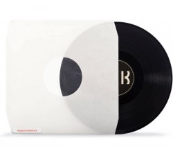 Buste interne MUSIC MAT foderate LP 12" colore CREMA, carta 90 g/m², angoli tagliati (25.pz) Cod.60021