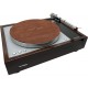 THORENS - Set di tappetini in pelle di alta qualità per giradischi (Marrone e Nero) - Spessore 1,7 mm