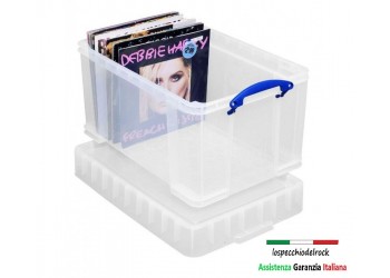 REALLY USEFUL - Scatola Contenitore  Antiurto trasparente per 135/150 dischi vinile 12"/LP 