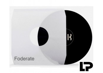 MUSIC MAT- Buste interne LP/12” foderate BIANCHE, 90g, angoli tagliati (conf. 25 pz)