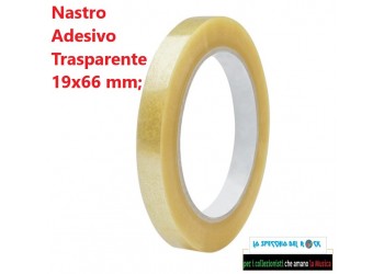MUSIC MAT, Nastro adesivo trasparente Dim.19x 66 mm (1pz) 