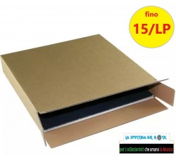 AV_BOX - Scatola di cartone KRAFT per spedire (10/15) dischi vinile 12" LP 33 giri 