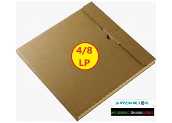 SCATOLA DI CARTONE PER SPEDIRE 4/8 (QUATTRO) DISCHI LP/12", Cod.60007