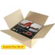 AV_BOX Scatola Contenitore cartone KRAFT altezza variabile per spedire (30/40) dischi vinile 12" LP 33 giri 