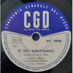 Teddy Reno con Gianni Ferrio – Te Sto Aspettanno / Ombra 'E Stu Suonno , 10", 78 RPM, 