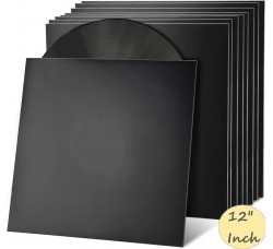 MUSIC MAT - Copertine senza foro per LP/12" Cartoncino NERO forza 300gr / m² (10.pz)