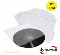 Dynavox - 10 buste interne antistatiche per dischi LP/12"