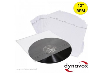 Dynavox 10 buste interne antistatiche per dischi LP/12"