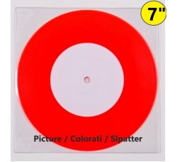 Buste esterne MUSIC MAT per vinili picture disc e colorati 7" / 45 giri  - PVC 180 mµ  182x182 mm (10pz) Cod.60526