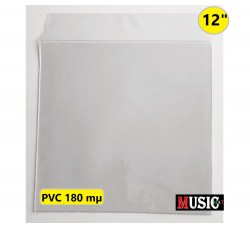Buste esterne MUSIC MAT dischi Vinili  LP / 12" Inch  PVC 180mµ Cod.60404