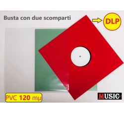 Buste esterne MUSIC MAT dischi VinilI DLP,12" Inch PVC  120 mµ Cod.60389