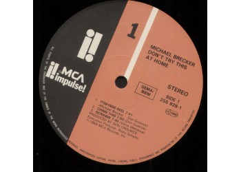 Michael Brecker – Don't Try This At Home - Vinile, LP, Album - Uscita: 1988