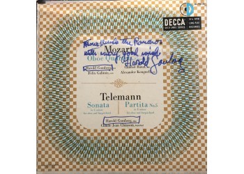 Mozart, Telemann – Oboe Quartet In F Major, K.370 / Sonata In C Minor, Partita No. 5 In E Minor - Vinile, LP, Album, Repress, Mono - Uscita: 1965