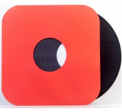 Buste interne MUSIC MAT Sagomate FODERATE LP 12" colore ROSSO, carta 90 g/m² (25.pz)  Cod.23158 