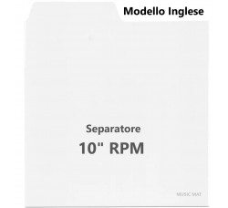 Separatore "MUSIC MAT" Mod. Inglese per 10" / FOREX colore Bianco / F8000 