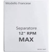 Separatore "MUSIC MAT" Mod. Francese Max per 12"/LP / PPL colore Bianco  60382