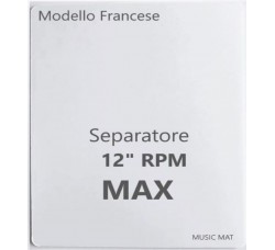 Separatore "MUSIC MAT" Mod. Francese Max per 12"/LP / PPL colore Bianco  60382