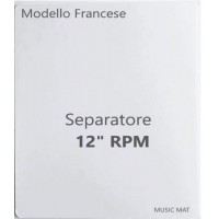 Separatore "MUSIC MAT" Mod. Francese per 12"/LP / PPL colore Bianco / 60384