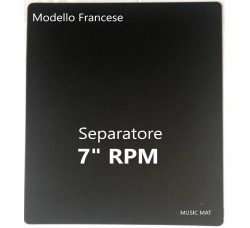 Separatore "MUSIC MAT" Mod. Francese per 7" RPM / PPL colore Nero / F0087