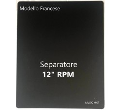 Separatore "MUSIC MAT" Mod. Francese per 12"/LP / PPL colore Nero / Cod.F0081