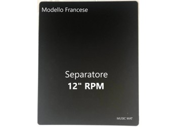 Separatore "MUSIC MAT" Mod. Francese per 12"/LP / PPL colore Nero / Cod.F0081