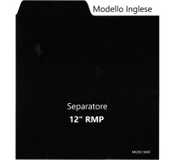 Separatore "MUSIC MAT" per 12"/LP / PPL modello Inglese  colore Nero / S8155