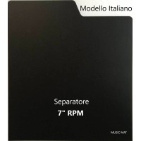 Separatore "MUSIC MAT" Mod. Italiano per 7" RPM 45 giri / PPL colore Nero / 60378