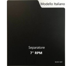 Separatore "MUSIC MAT" Mod. Italiano per 7" RPM 45 giri / PPL colore Nero / 60378