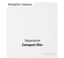 Separatore "MUSIC MAT" Mod. Italiano per CD / FOREX colore Bianco / F2003    