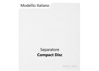 Separatore "MUSIC MAT" Mod. Italiano per CD / FOREX colore Bianco / F2003    